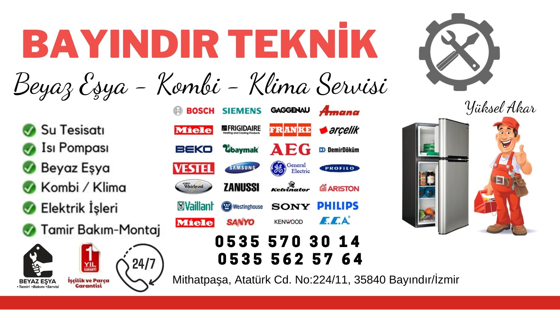 Bayındır beyaz eşya servisi
